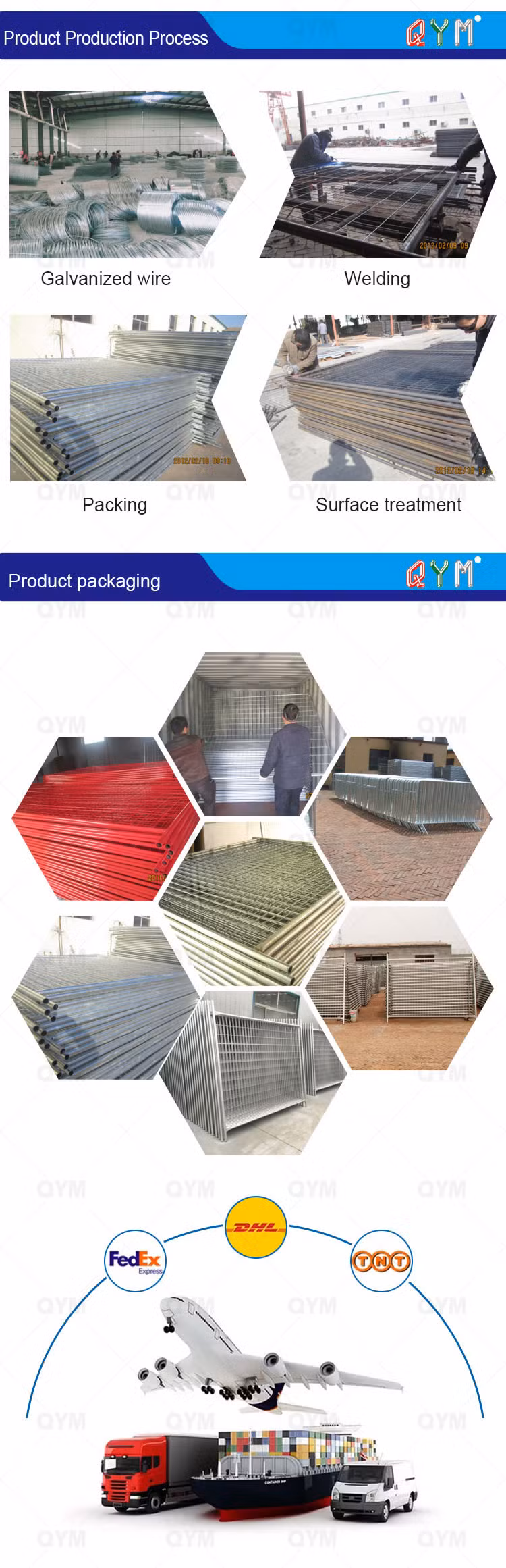 Temporary Fence for Event / Temporary Fence Stands Concrete/Temporary Floorings