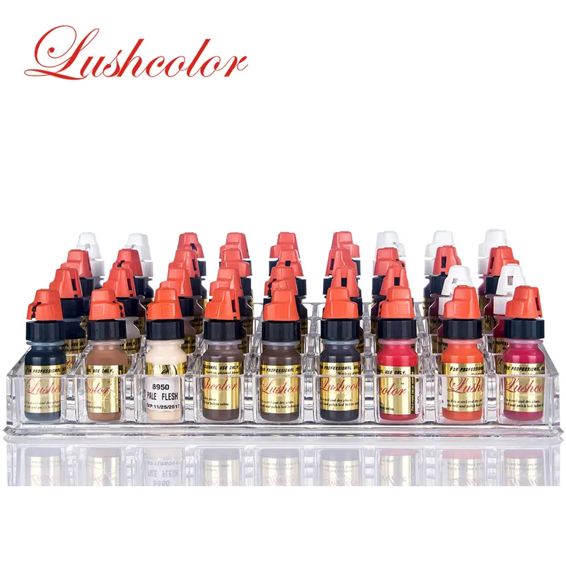 OEM/ODM Lushcolor Permanent Makeup Semi-Pigments Tattoo Inks 38 Colors