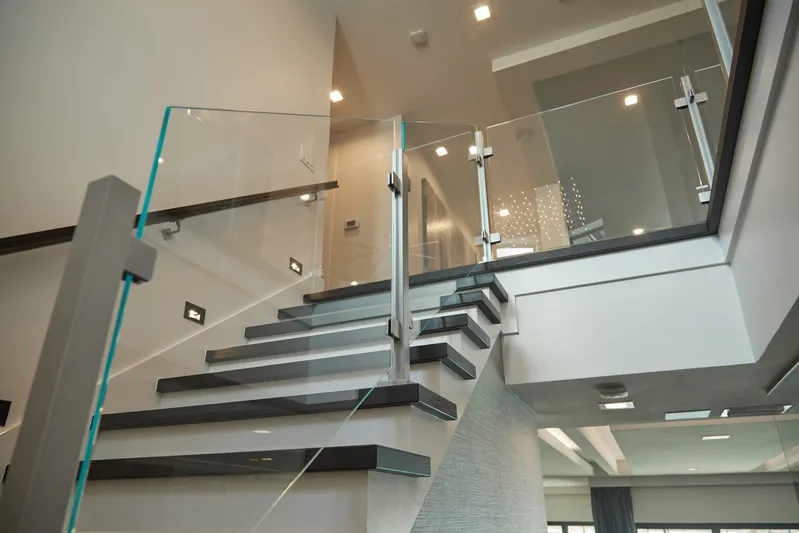 Custom Stairs Interior Wood Residential Straight Stairs Design