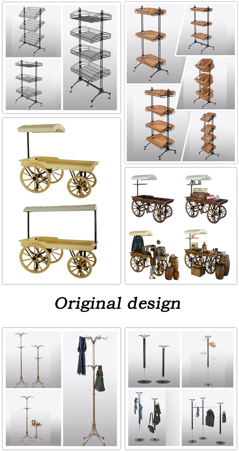 Rustic Wood Retail Store Product Display Fixtures & Shelving
