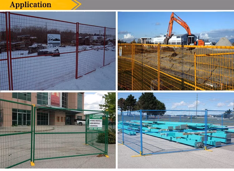 Canada 6ftx9.5FT Welded Wire Temporary Construction Fence