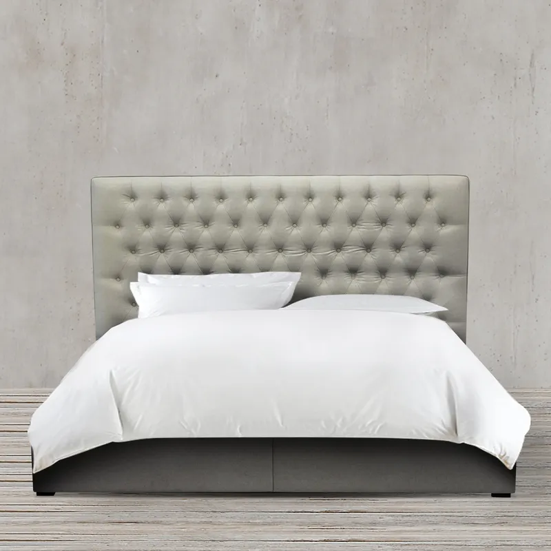Upholstered Fabric Bed with Drawers for Bedroom Furniture Sets