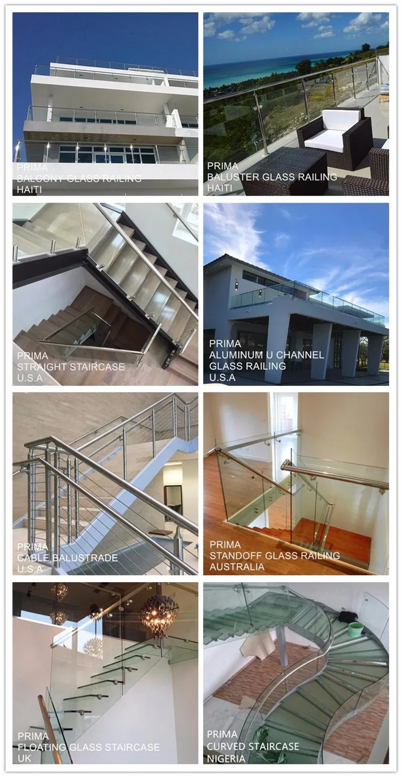 High End Prefabricated Stairs Steel/Wood Floating Stairs