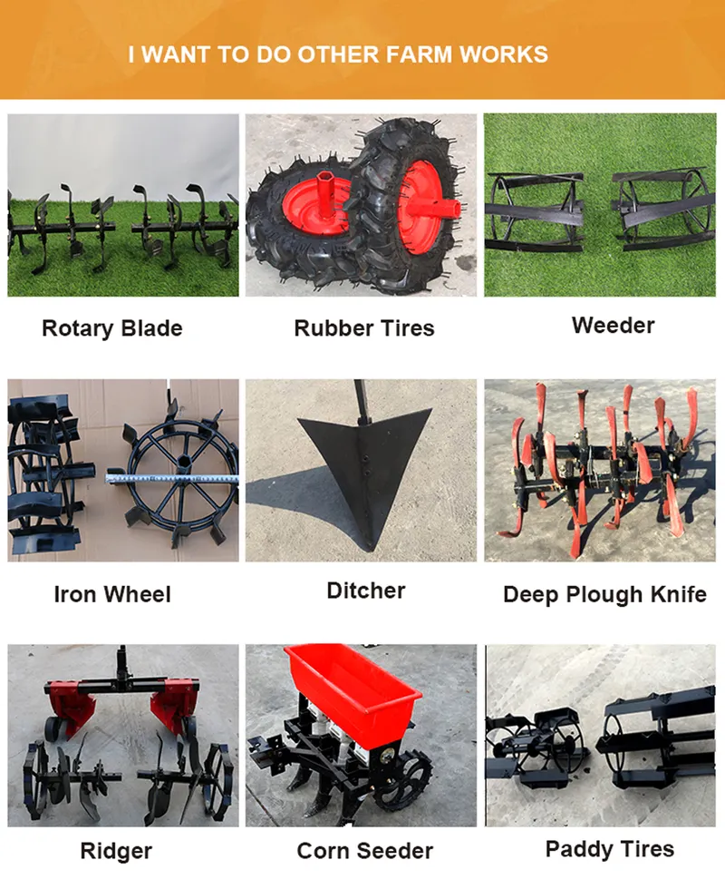 Farm Cultivator Mini Tiller Garden Cultivator Power Tiller OEM Equipment Machinery