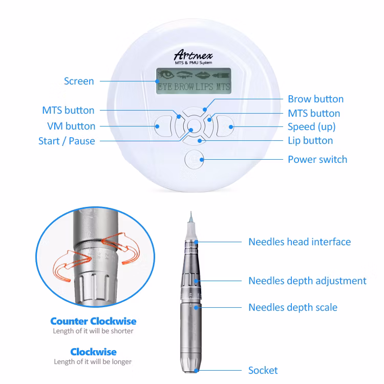 Home Use Semi Permanent Makeup Mastor Digital Tattoo Pen Permanent Makeup Machine