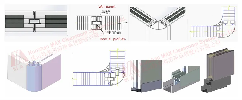 Partition System for Pharma 50mm/75mm/100mm Sandwich Panels