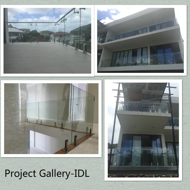 Durable 316L Terrace Stainless Steel Railing Glass Balustrade/Glass Railing System
