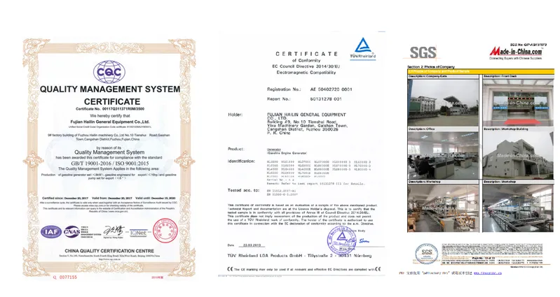 6kVA, 6kw Portable Gasoline Three Phase Generator, Silent for Home/Camping/Job Site with Price, Ce Certificate