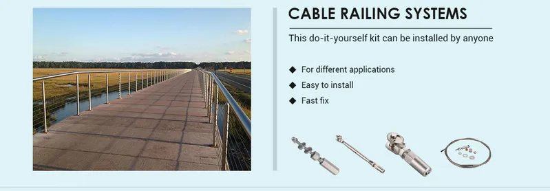 Stainless Steel Deck Porch Railings 306L Stainless Steel Cable Railing Posts