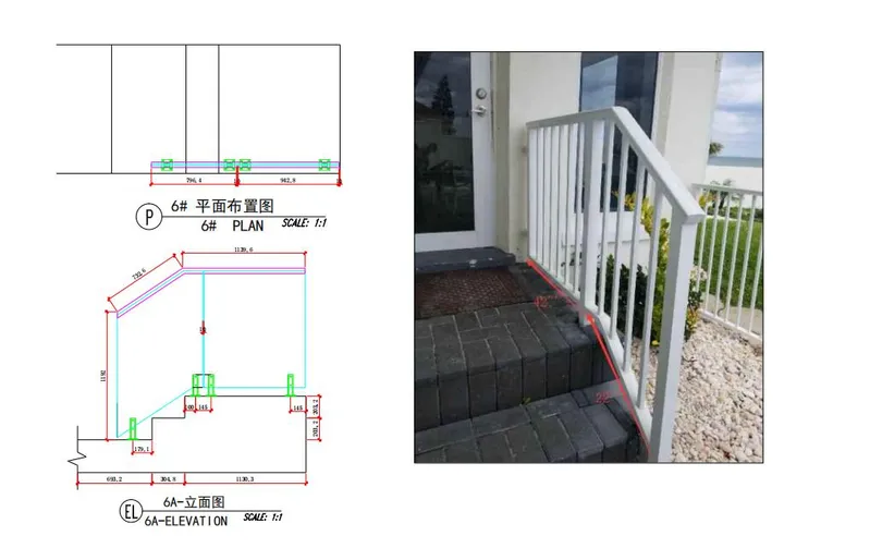 Frameless Outdoor Glass Railing Wall Mounted Front Porch Railing
