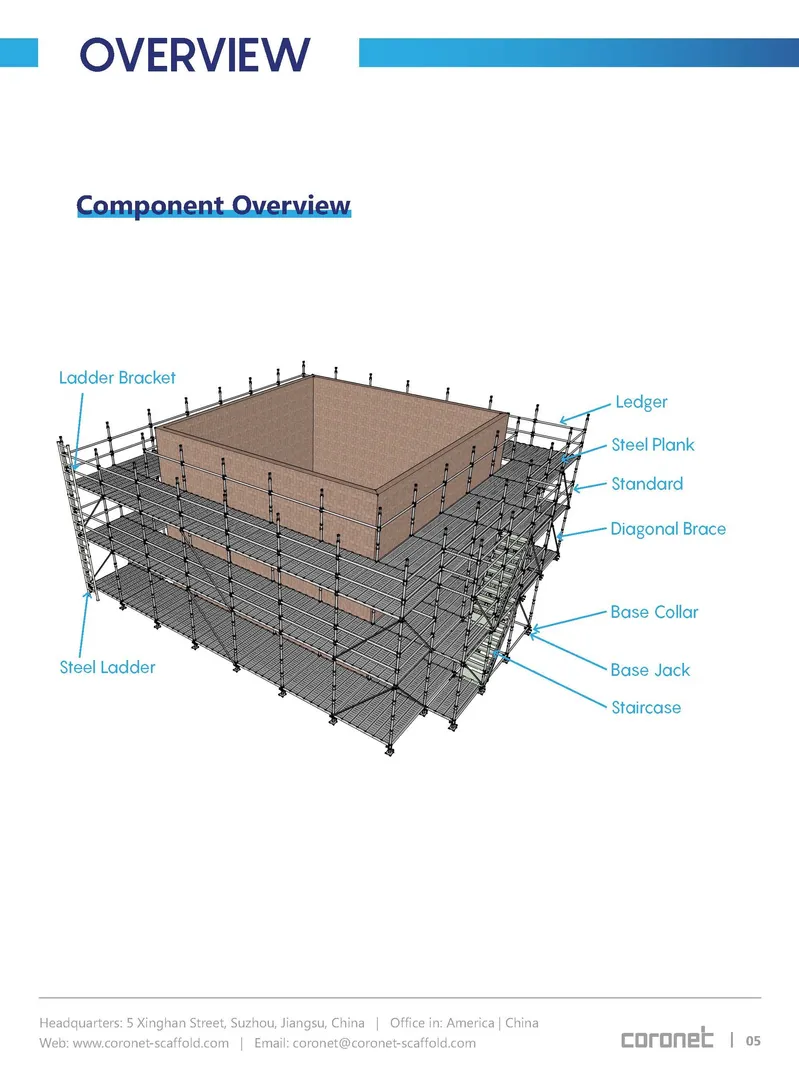 Scaffold Stairs Stringers and Steps Scaffolding for Modular Scaffolding System