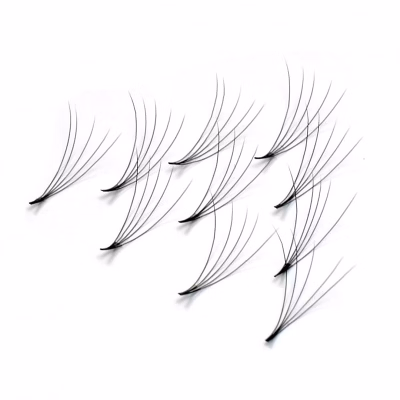 Je Wholesale Premade Volume Fans Heat Bonded Loose Premade 3D Fans Black Eyelash Extension