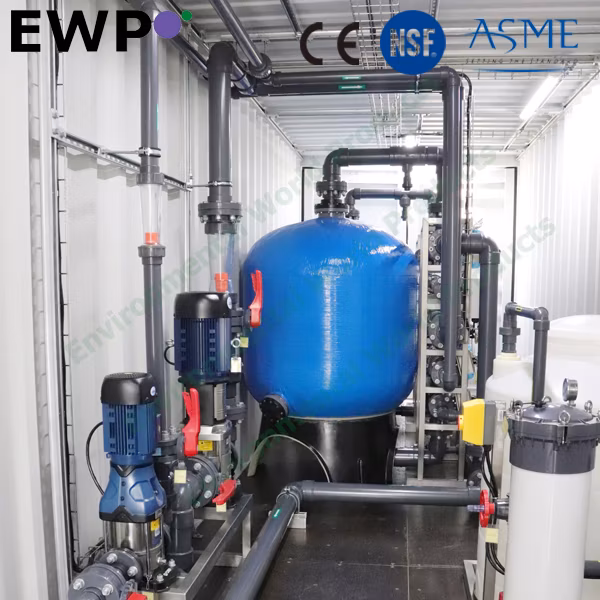 Industry Water Filter System Pre-Treatment Systems for Containerized RO Systems