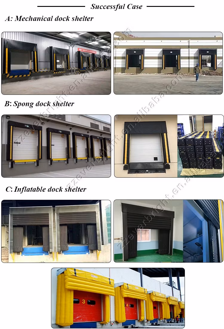 Loading Dock Leveler Shelter Airbag Dock Shelter for Cold Storage Warehouse