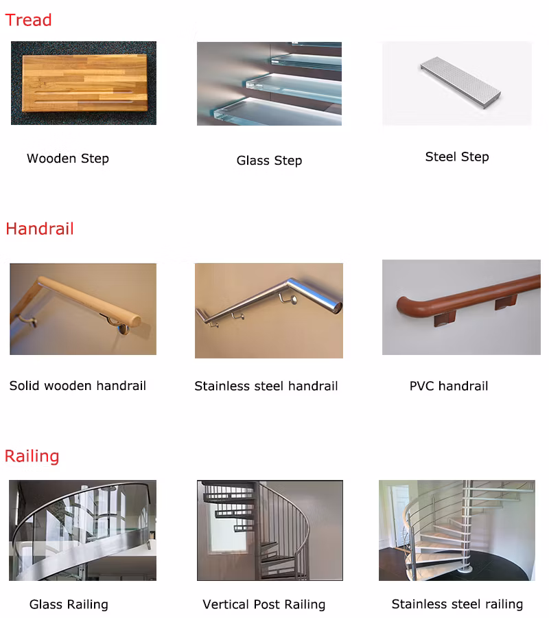 Modern Curved Stairs Glass Railing Design Solid Wood LED Stairs