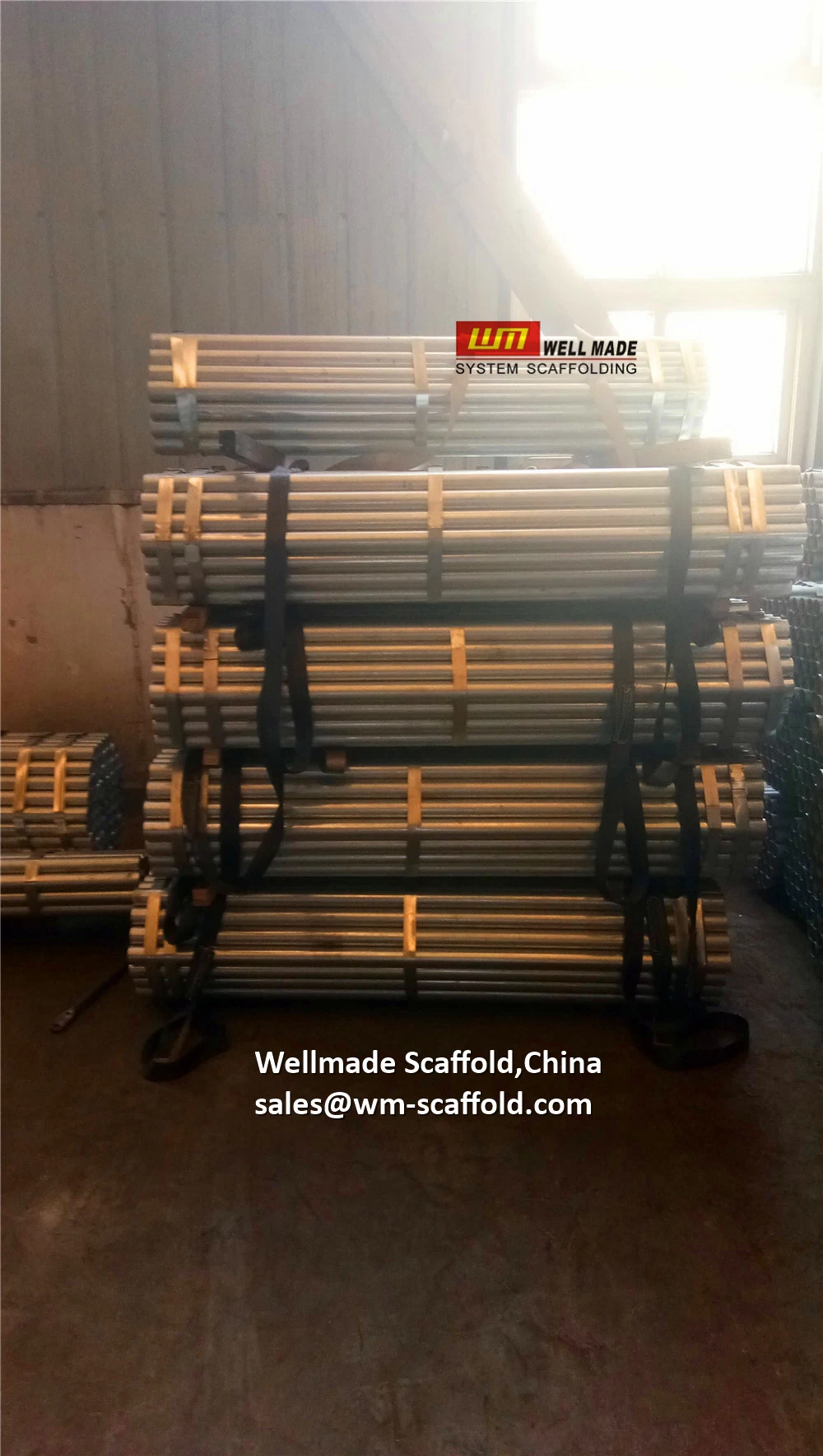 Hot DIP Galvanized Scaffolding Pipes Steel Tubes to Vietnam