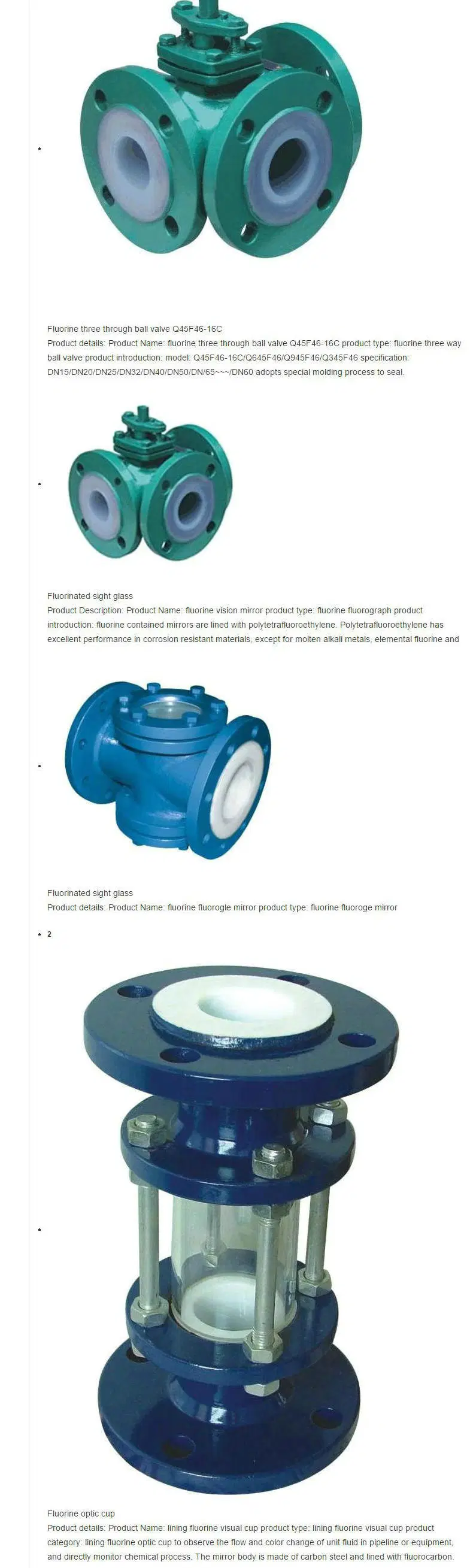 PTFE / F4 Lined Butterfly Valve (Ball Valves CS/F46, D371F4-16C, Pneumatic Q641F46-16C) for Chemical Acid Tank