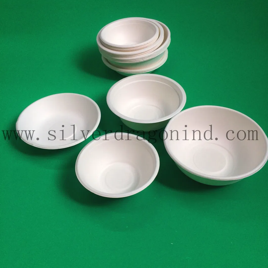 Compostable Sugarcane Pulp Paper Tray/Plates, Disposable Bagasse Plates