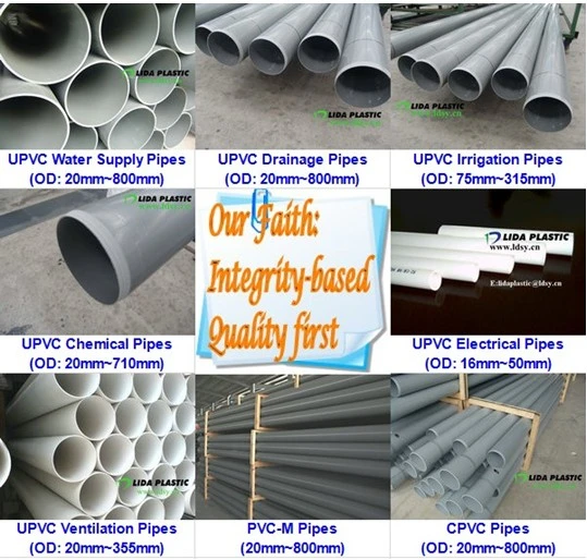 Competitive Price Thin Wall Electrical Conduit Colored PVC Pipe