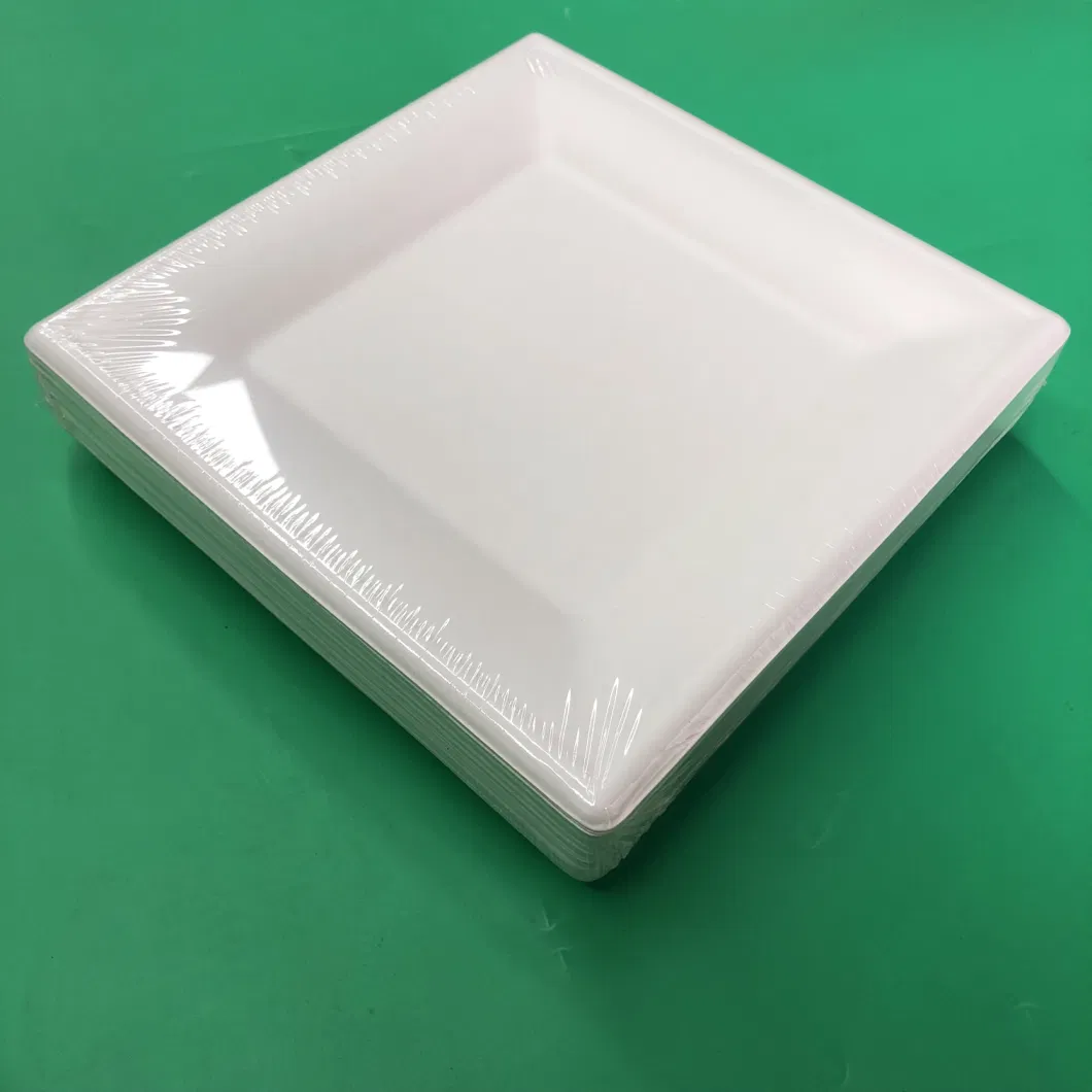 Compostable Sugarcane Pulp Paper Tray/Plates, Disposable Bagasse Plates