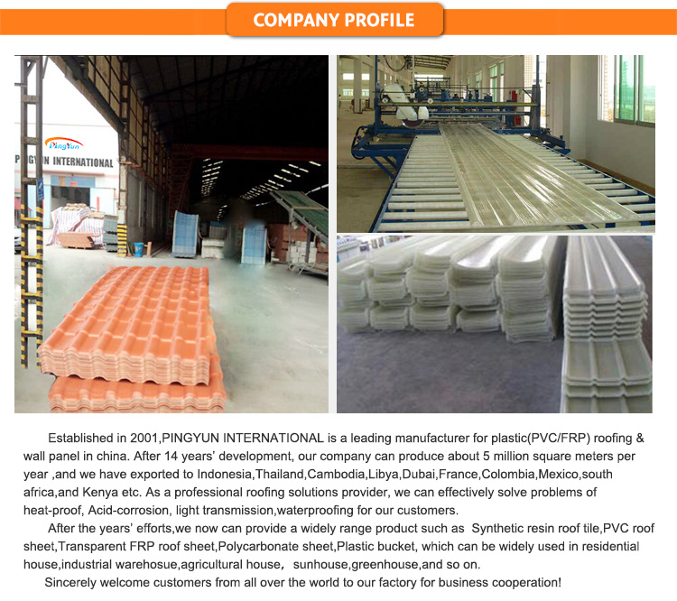 Building Construction Materials 4 Layer PVC Plastic Roof Sheet