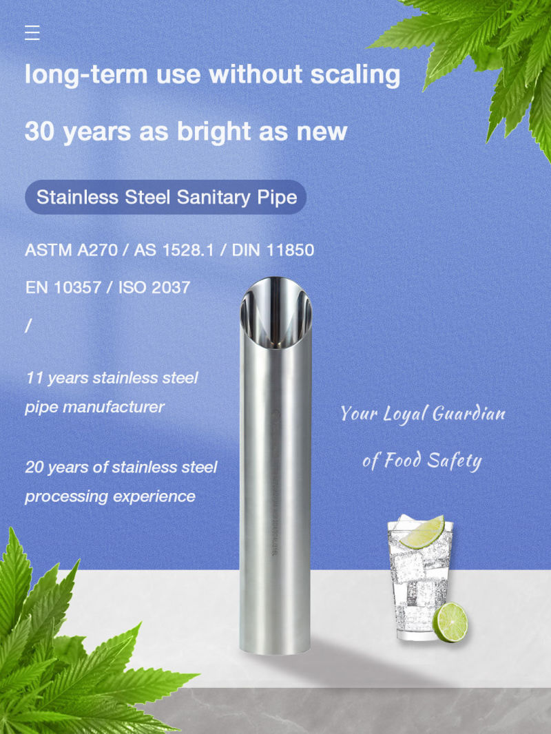 ASTM A270 0.8mm-20mm Thickness Thin Wall Stainless Steel Welded Tubing