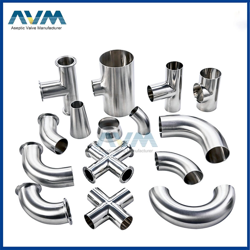 Stainless Steel Sanitary SMS Pipe Fittings Elbows Mirror Polished