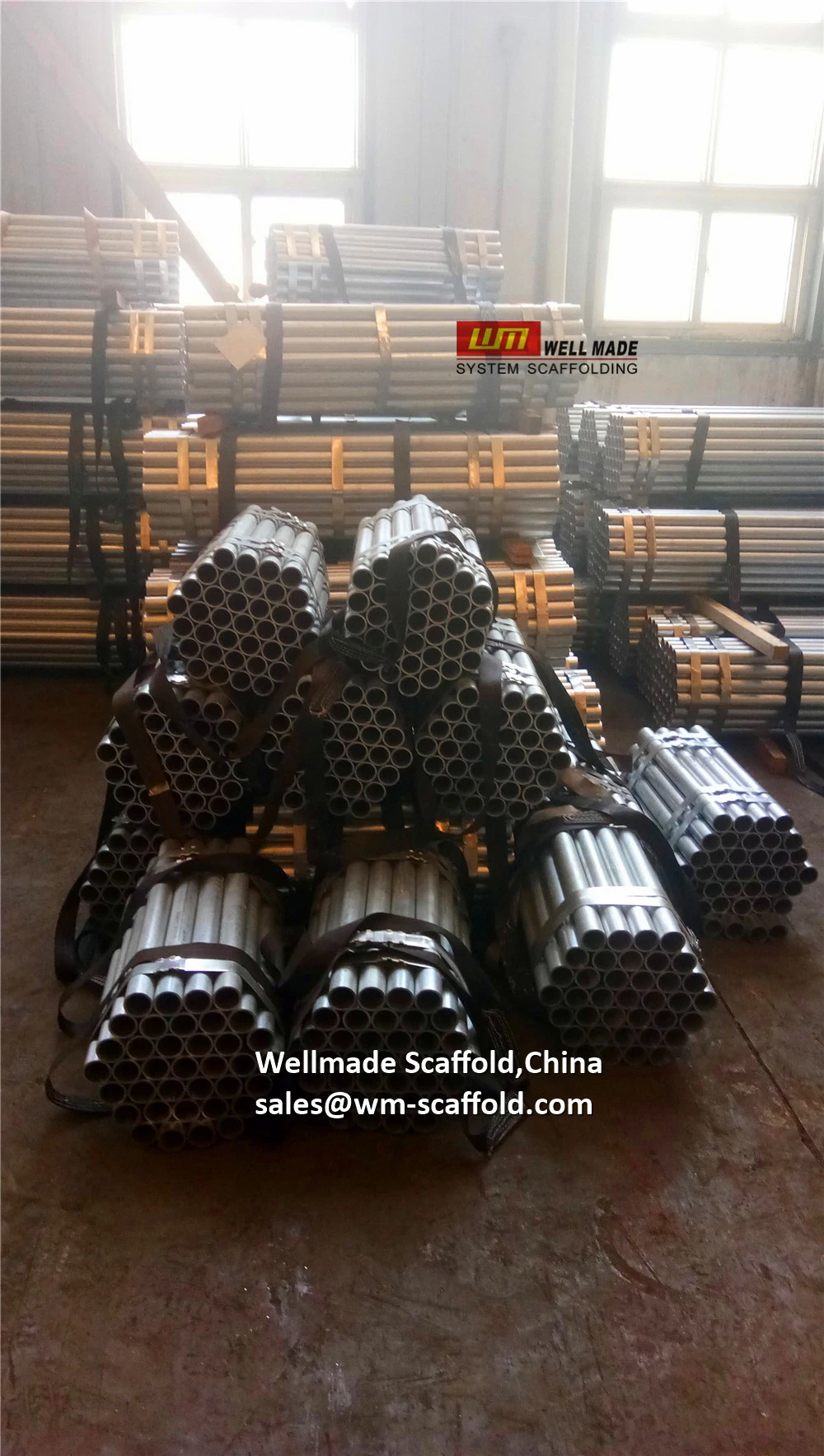 Hot DIP Galvanized Scaffolding Pipes Steel Tubes to Vietnam