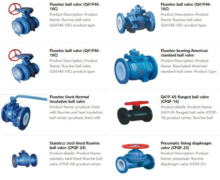 PTFE / F4 Lined Butterfly Valve (Ball Valves CS/F46, D371F4-16C, Pneumatic Q641F46-16C) for Chemical Acid Tank