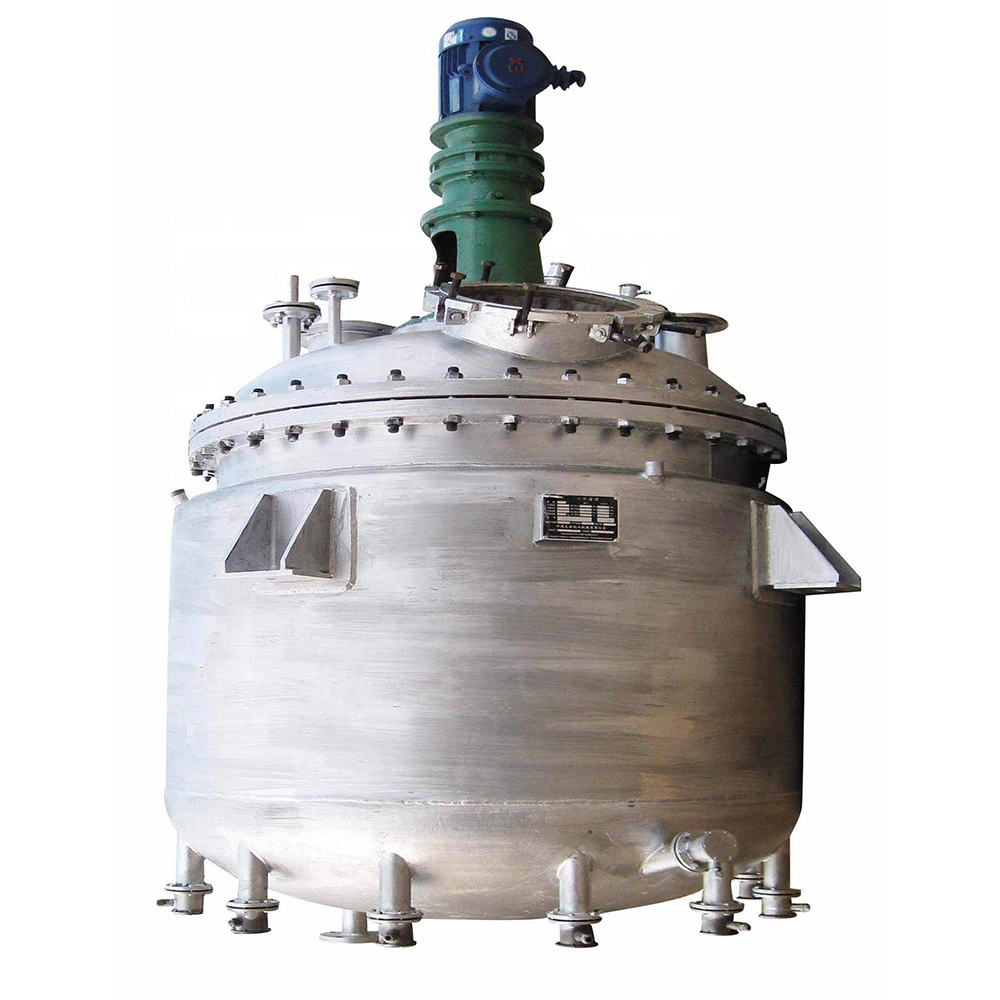 1000L/ 1m3 Ms Glass Lined Jacketed and Batch Reactor for Chemical Production Equipment
