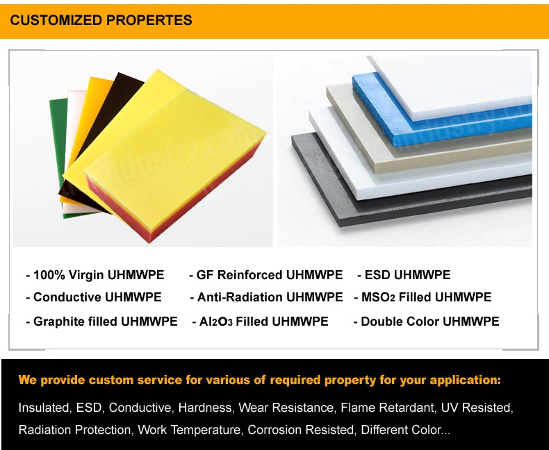 UHMWPE Wear Strip Plastic Fabrication Service, UHMW Guide Rails/UHMW Channel/UHMW Chain Guide
