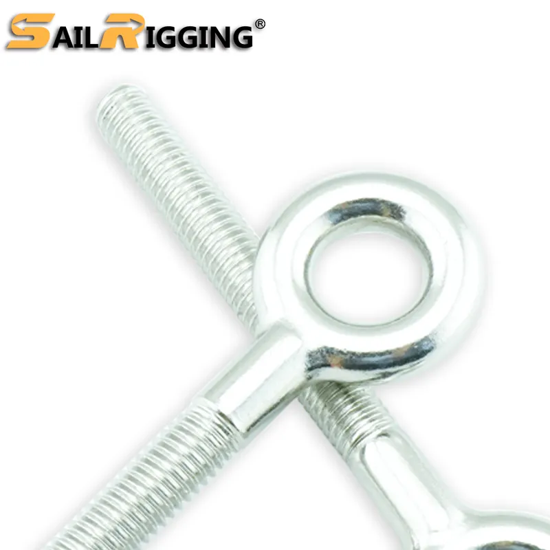 Stainless Steel Marine Long Shank Wire Rope Eye Bolt with Metric Thread