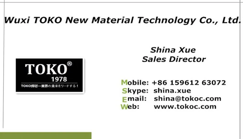 Toko Brand E6013 Low Carbon Steel Welding Electrodes