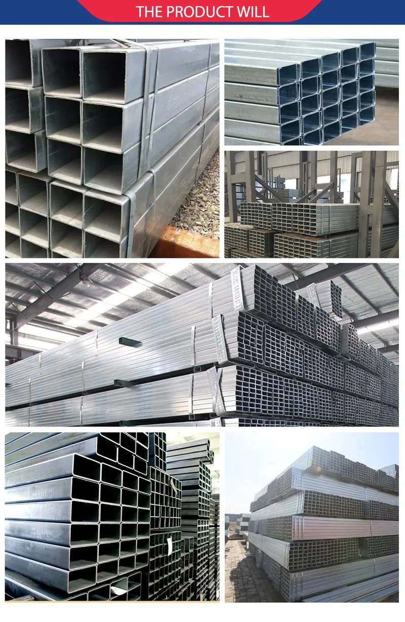 Low Carbon Steel Hot Dipped Galvanized Square Steel Pipe