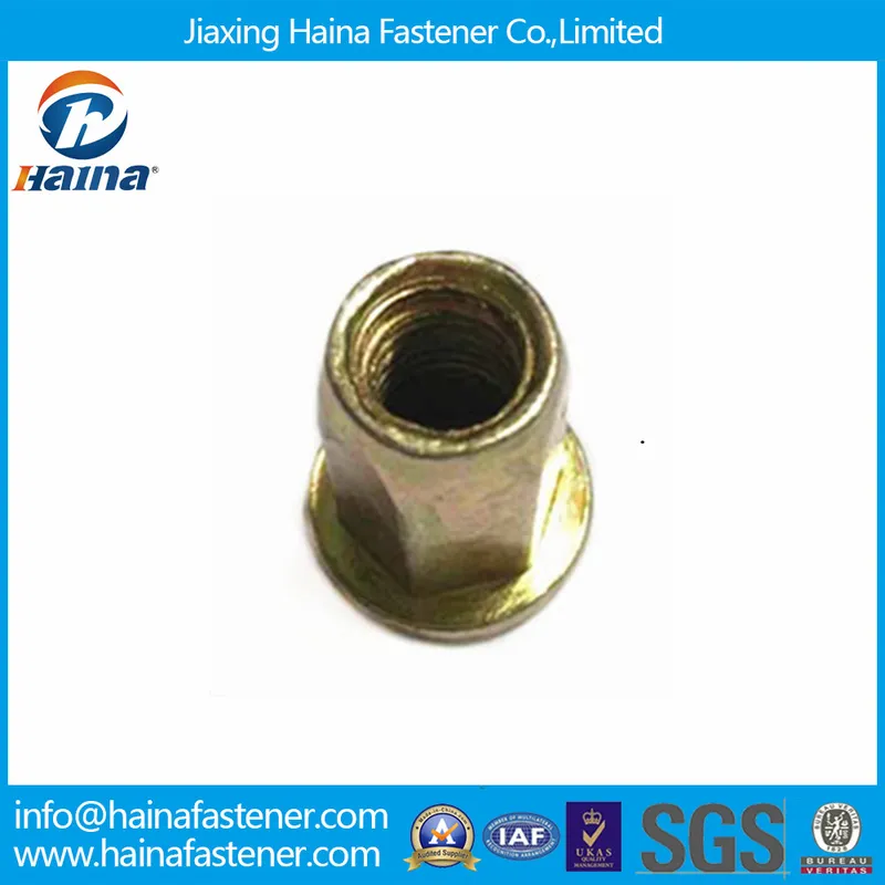 Carbon Steel Class 8.8 Color Zinc Plated Rivet Nut