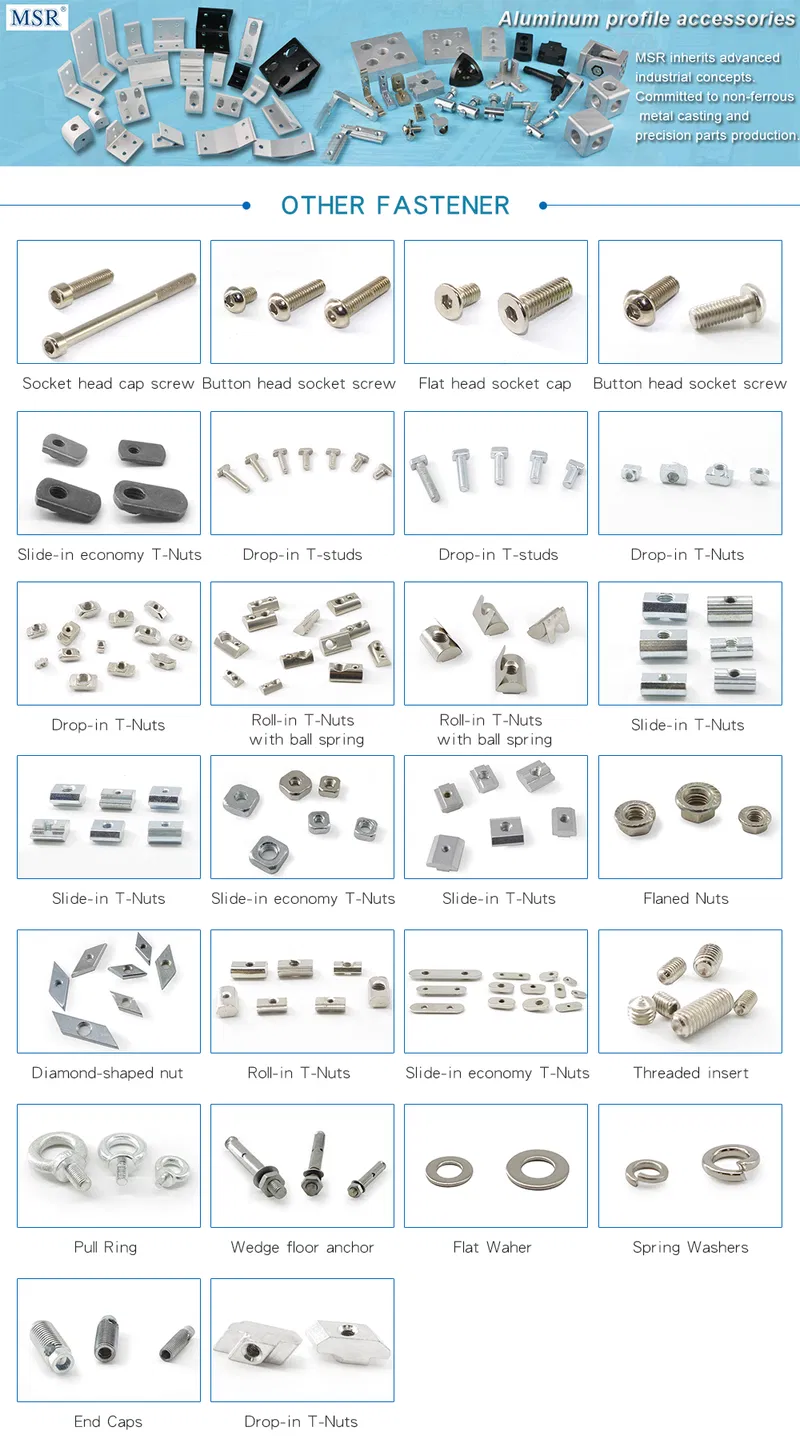 Steel M6X8 Threaded Insert Nut for Aluminium Profile