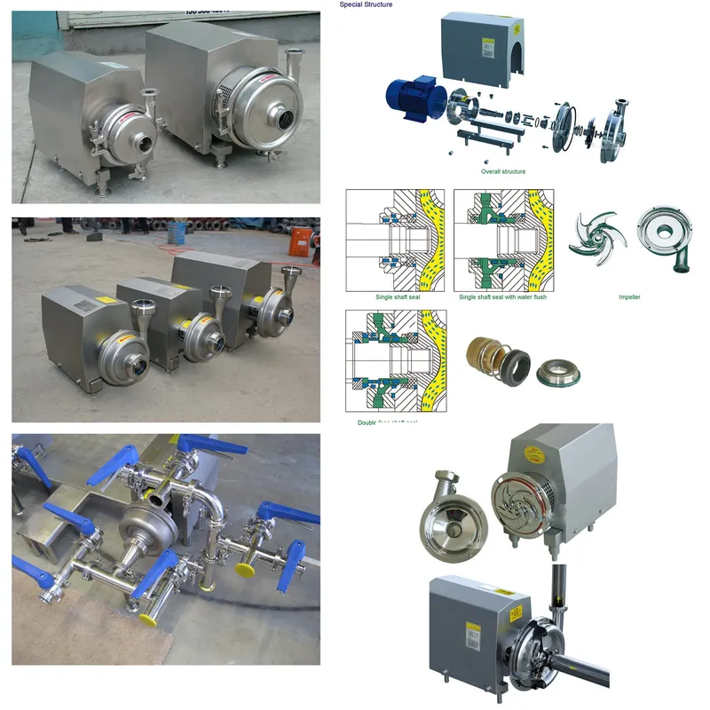 China Stainless Steel Sanitary Centrifugal Pump with Closed Impeller