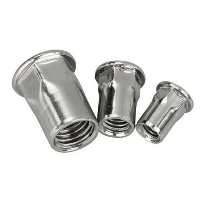 M4 M5 A2 Reduced Head Half Hex Body Rivet Nut with Open End