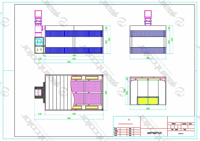 Preparation Bays Prepstation Side Down Draft From Leading Supplier in China Paintcolor Spray Booth