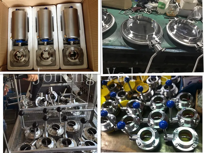 Stainless Steel Plastic Handle Food Processing Threaded Butterfly Valve (JN-BV1011)