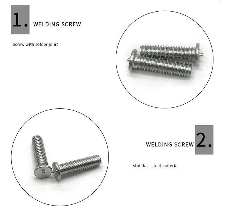 Factory Supply M3 M4 M5 Spot Welding Screw with Flat Head