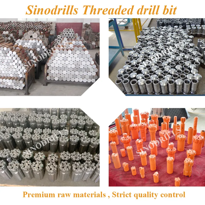 Sinodrills 89mm Rock Drilling Tools T38 Threaded Button Bits