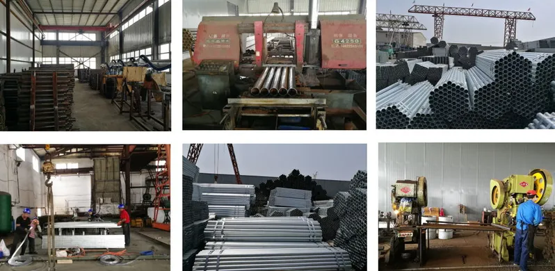 Mild Steel Galvanized ERW Welded Scaffolding Steel Pipe