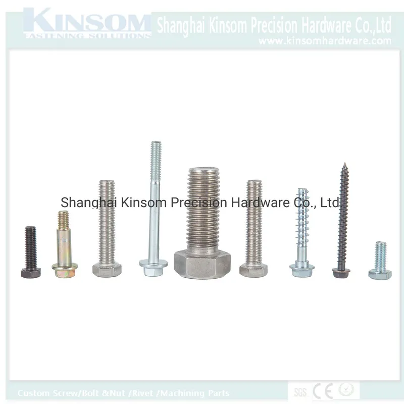 Mower Mounting Bolts with Carbon Steel High Strength Steel Double Thread Cold Foring Fasteners