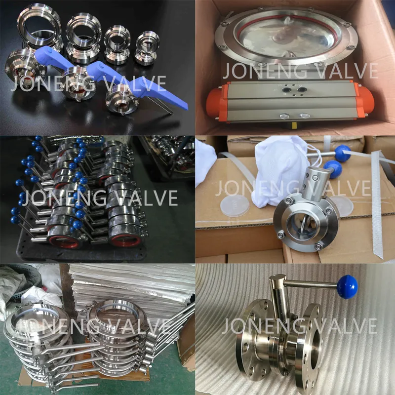 Stainless Steel Sanitary Grade Pneumatic Threaded Type Butterfly Valve (JN-BV1005)