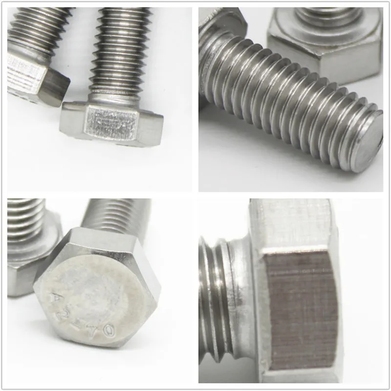 Stainless Steel Hexagon Head Full Thread Bolts DIN933