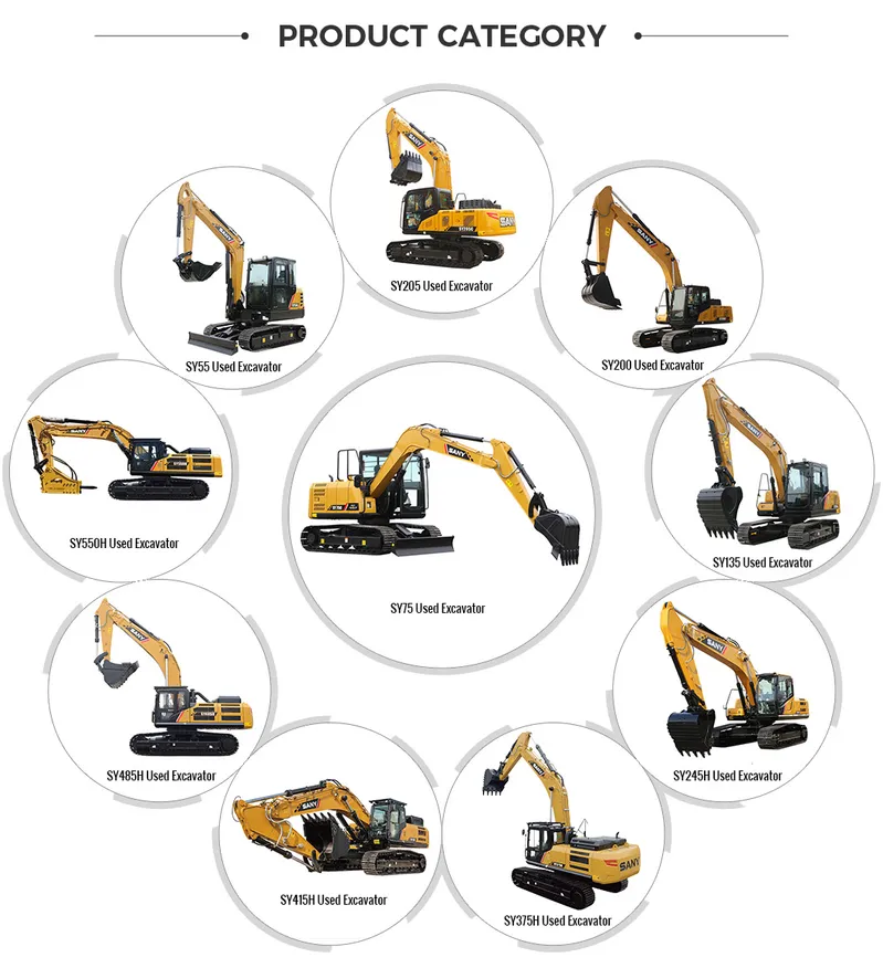 China Supplier Multiple Functions Used Backhole Excavator with Strong Structure From Sany Group Sy375