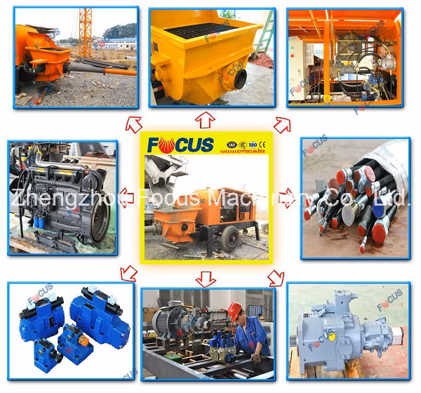 Portable Diesel Trailer Concrete Pump, Diesel Concrete Pump