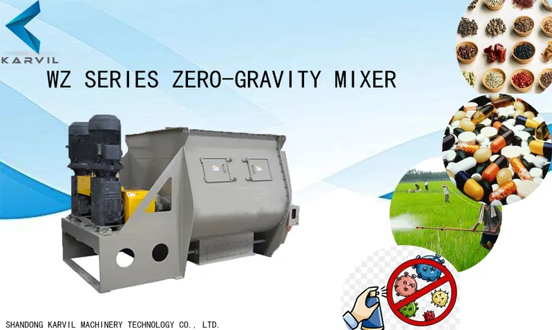 Twin Shaft Paddle Mixer Powder Mixing Machine Non Gravity Mixer