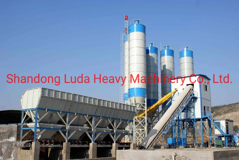 Mini Stationary Dry Concrete Batching Mixing Plant